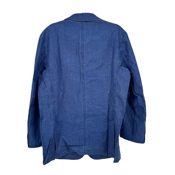 The Territory Ahead Linen Beachcomber Blazer L Mens NEW Sport Coat Blue Jacket - Picture 3 of 12